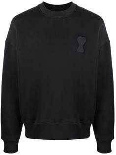 AMI Paris толстовка с круглым вырезом и монограммой Ami de Coeur