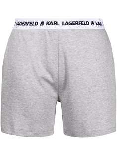 Karl Lagerfeld шорты с вышитым логотипом