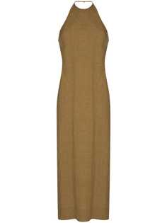 Three Graces платье миди Harisha с вырезом халтер