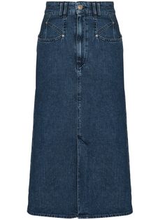 Isabel Marant джинсовая юбка Dipoma с завышенной талией