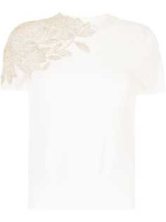 Ermanno Scervino топ с цветочным кружевом
