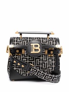 Balmain сумка-тоут с геометричным узором