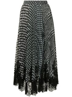 Ermanno Scervino плиссированная юбка с кружевом