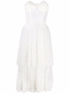 Ermanno Scervino кружевное платье без бретелей