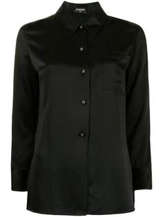 Chanel Pre-Owned шелковая рубашка 1990-х годов с логотипом CC
