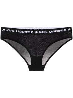 Karl Lagerfeld комплект из двух кружевных трусов-хипстеров