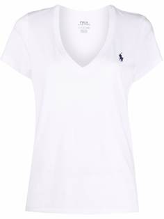 Polo Ralph Lauren футболка с V-образным вырезом и вышитым логотипом