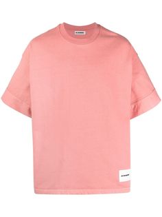 Jil Sander футболка с нашивкой-логотипом