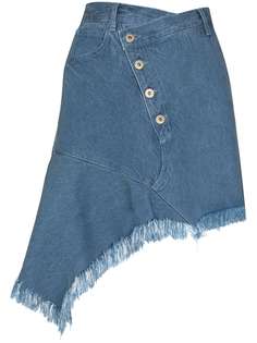 MarquesAlmeida джинсовая мини-юбка асимметричного кроя