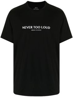 Armani Exchange футболка с надписью