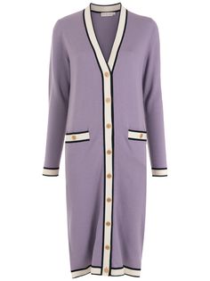 Tory Burch кардиган Madeline с контрастными вставками