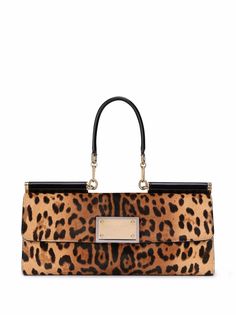 Dolce & Gabbana сумка 90s Sicily с леопардовым принтом