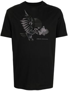 Armani Exchange футболка с графичным принтом