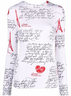 Love Moschino футболка с длинными рукавами и логотипом
