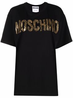 Moschino футболка из джерси с логотипом