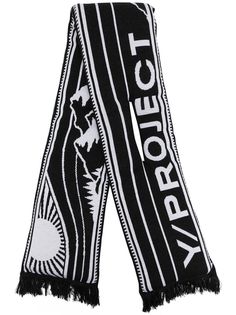 Y/Project шарф вязки интарсия с логотипом Y.Project