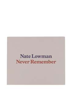 Rizzoli книга Nate Lowman Never Remember