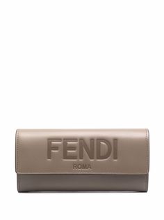 Fendi кошелек с тисненым логотипом
