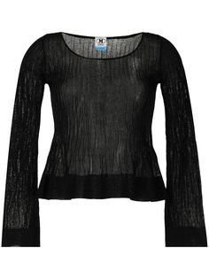 M Missoni блузка с круглым вырезом