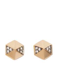 Harwell Godfrey серьги из желтого золота с бриллиантами