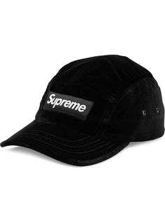 Supreme бархатная кепка