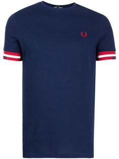 FRED PERRY футболка с вышитым логотипом