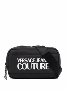 Versace Jeans Couture поясная сумка с нашивкой-логотипом