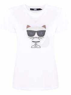 Karl Lagerfeld футболка с принтом Choupette