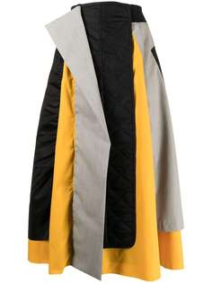 Enföld расклешенная юбка в стиле колор-блок