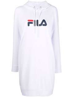 Fila платье с капюшоном и логотипом