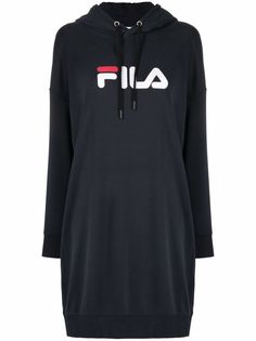 Fila платье с капюшоном и логотипом
