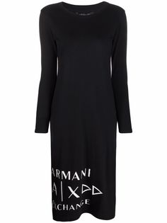 Armani Exchange платье с логотипом
