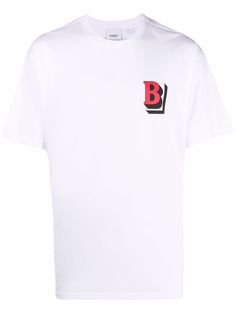 Burberry футболка с принтом