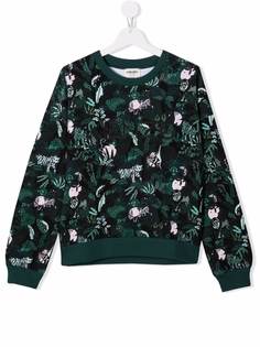 Kenzo Kids толстовка с вышитым логотипом и принтом