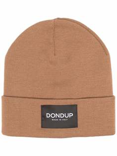 Dondup шапка бини с нашивкой-логотипом