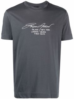 Emporio Armani футболка с графичным принтом