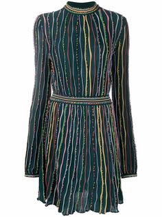 Missoni короткое платье-трапеция с вышивкой