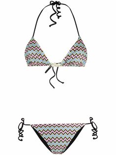 M Missoni бикини с принтом зигзаг