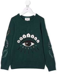 Kenzo Kids свитер с вышивкой