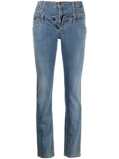 Dolce & Gabbana Pre-Owned джинсы с двойным поясом