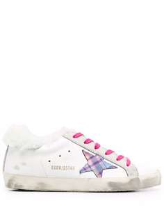 Golden Goose кеды Super-Star с искусственным мехом