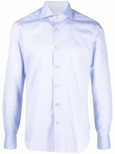 Kiton рубашка со срезанным воротником