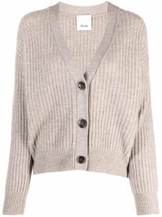 Allude кардиган в рубчик с V-образным вырезом