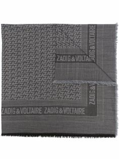 Zadig&Voltaire шарф Glenn с жаккардовым логотипом