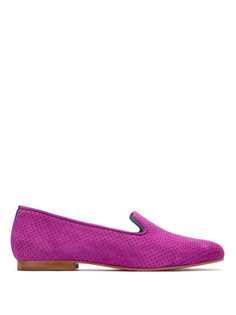 Blue Bird Shoes perforated suede loafers