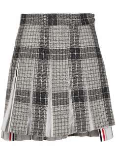 Thom Browne плиссированная юбка в клетку