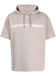 Emporio Armani худи с короткими рукавами и логотипом