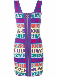 Versace Jeans Couture платье-футляр с логотипом