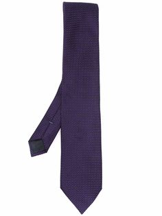 Ermenegildo Zegna шелковый галстук с геометричным узором