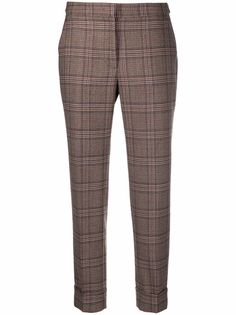 Pt01 укороченные брюки в клетку